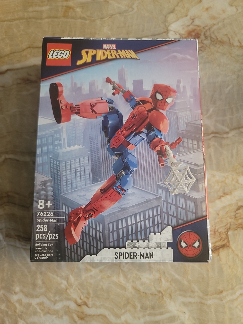 LEGO Marvel Spider-Man Red & Blue Buildable Action Figure Set #76226 Open Box